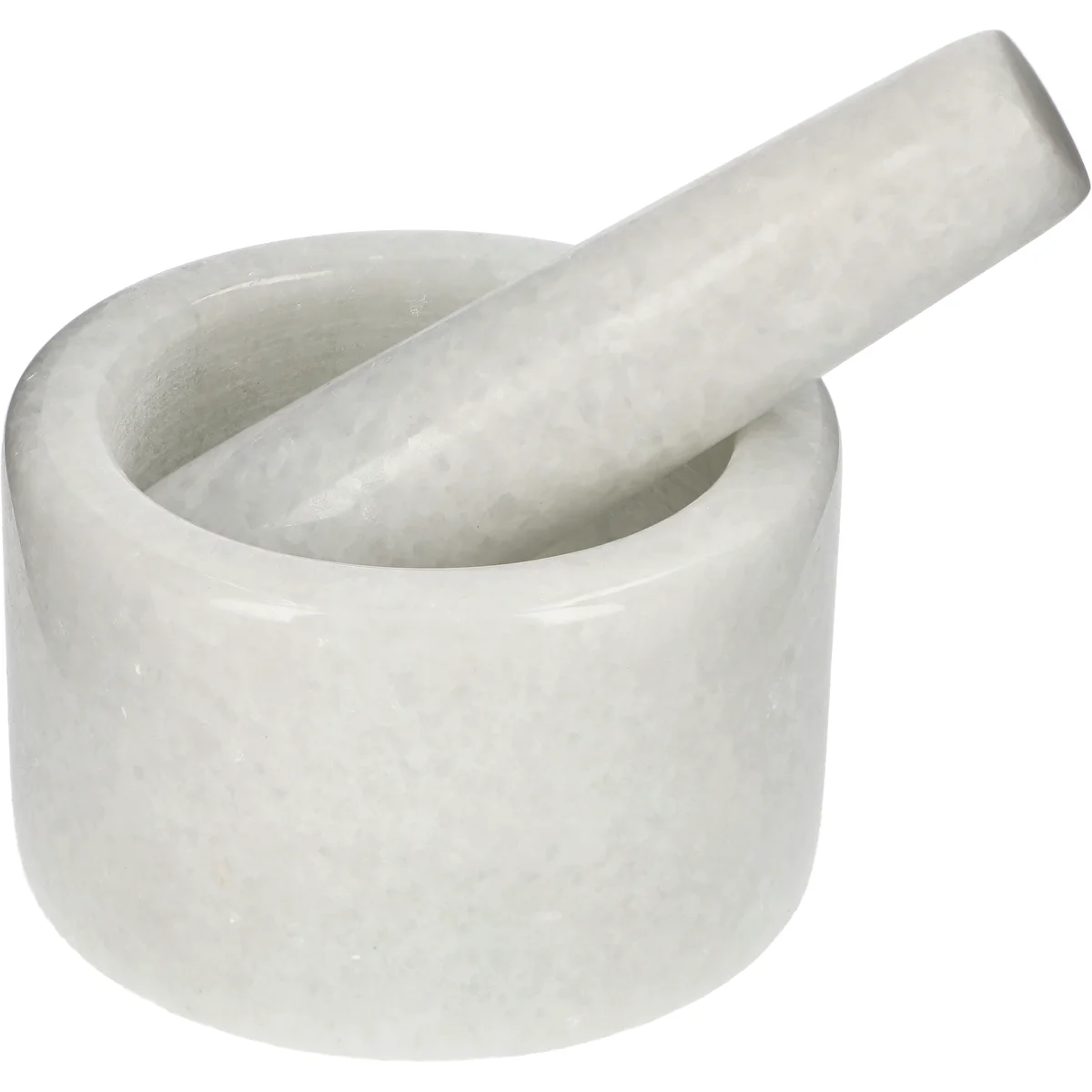 Mramorový kuchynský mažiar, biely, fi 10 cm