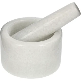 Mramorový kuchynský mažiar, biely, fi 10 cm