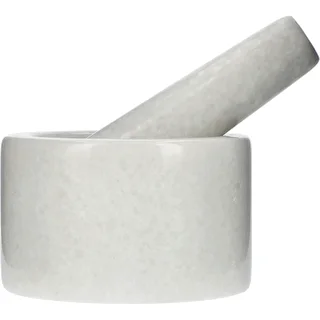 Mramorový kuchynský mažiar, biely, fi 10 cm – photo 3
