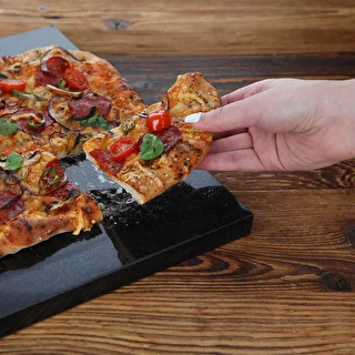 Žulový kameň na pizzu obdĺžnikový 37 x 35 cm – photo 9