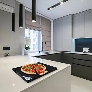 Žulový kameň na pizzu obdĺžnikový 37 x 35 cm – photo 13