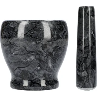 Mramorový kuchynský mažiar, čierny, fi 10,5 cm – photo 4
