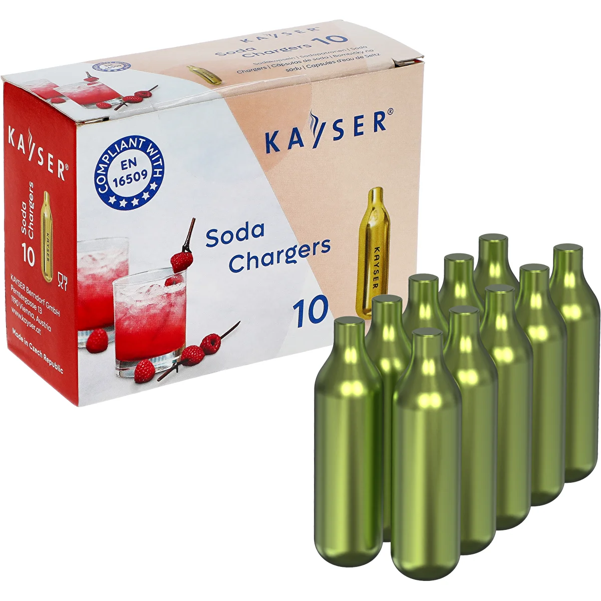 Náboje do sýtenia SodaJoy, Kayser 10 ks.