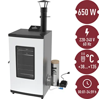 Elektrická udiareň – dragON s generátorom dymu, digitálna 65 L – photo 25