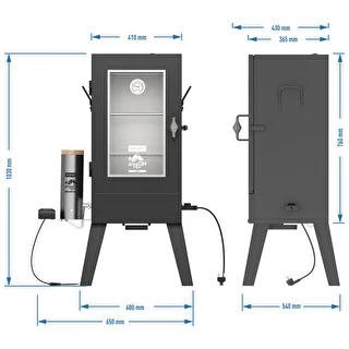 Elektrická udiareň dragON E101 s generátorom dymu, 70 L – photo 12