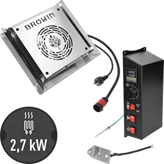 Sada modulov s digitálnym termostatom - dragON 2,7 kW, pre záhradné údiarne – photo 1
