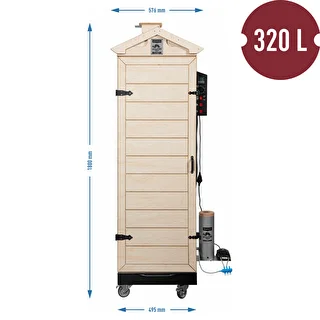 Udiareň dragON PLYWOOD NATURE – bezrámová, modulárna, s digitálnym ovládačom, 320 l – photo 8