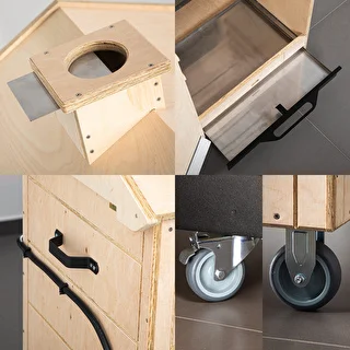 Udiareň dragON PLYWOOD NATURE – bezrámová, modulárna, s digitálnym ovládačom, 320 l – photo 6