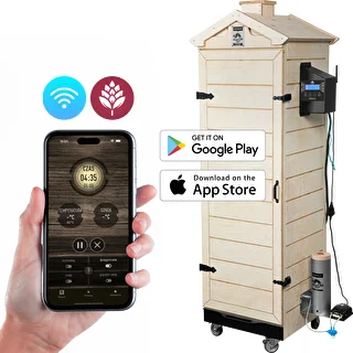 Údenáreň dragON PLYWOOD NATURE – bezrámová, modulárna, s Wi‑Fi ovládaním, 320 l