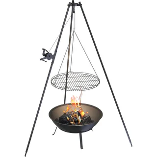 Záhradné ohnisko s roštom, Ø55 cm, okrúhle, misa – photo 7
