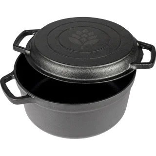 Liatinový hrniec s panvicou, 5 L + 1 L – photo 3