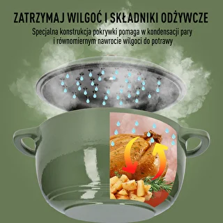 Smaltovaný liatinový hrniec - šalviový, 4L – photo 6
