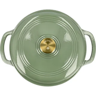 Smaltovaný liatinový hrniec - šalviový, 5,8L – photo 3