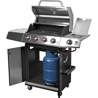 Plynový gril dragON BBQ101, 11,7 kW, čierno-strieborný – photo 2