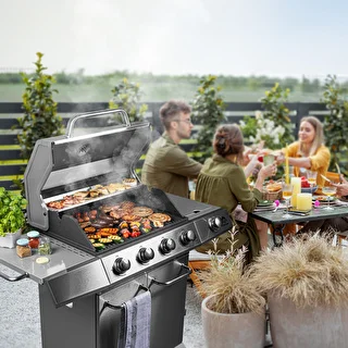 Plynový gril dragON BBQ201, 18,8 kW, strieborný – photo 3