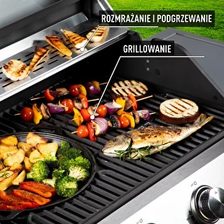 Plynový gril dragON BBQ201, 18,8 kW, strieborný – photo 6