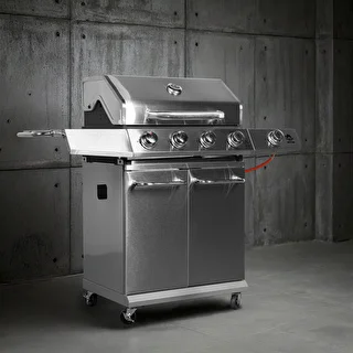 Plynový gril dragON BBQ201, 18,8 kW, strieborný – photo 4