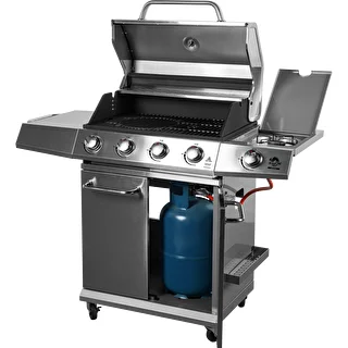 Plynový gril dragON BBQ201, 18,8 kW, strieborný – photo 2