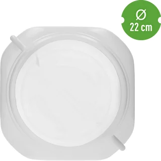 Štvorcový sud na 30 L, biely, s držadlami, Sterk – photo 5