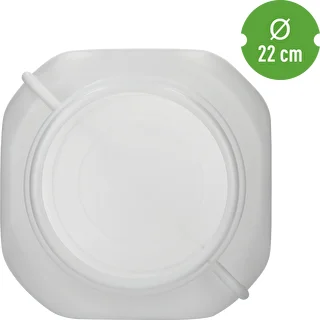 Štvorcový sud na 40 L, biely, s držadlami, Sterk – photo 5