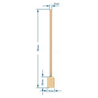 Tĺčik / tĺčik na kapustu drevený 78 cm – photo 2