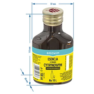 Esencia s citrónovou príchuťou s prírodnou arómou na 10 L – 100 ml – photo 6
