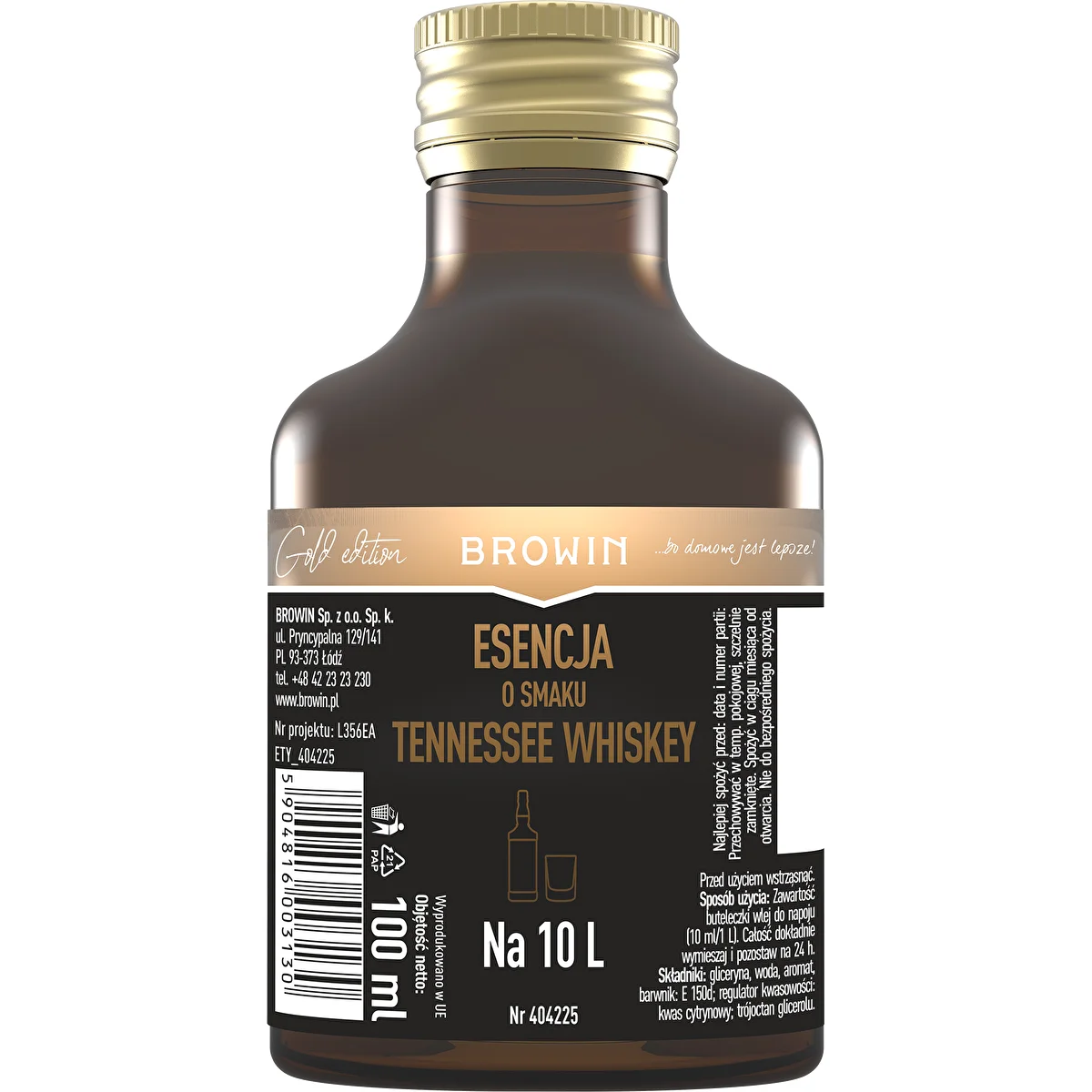 Esencia s príchuťou Tennessee whiskey na 10 l – 100 ml