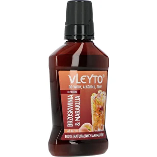 VLEYTO Broskyňa & Marakuja – chuťová esencia s prírodnými arómami, 250 ml – photo 3