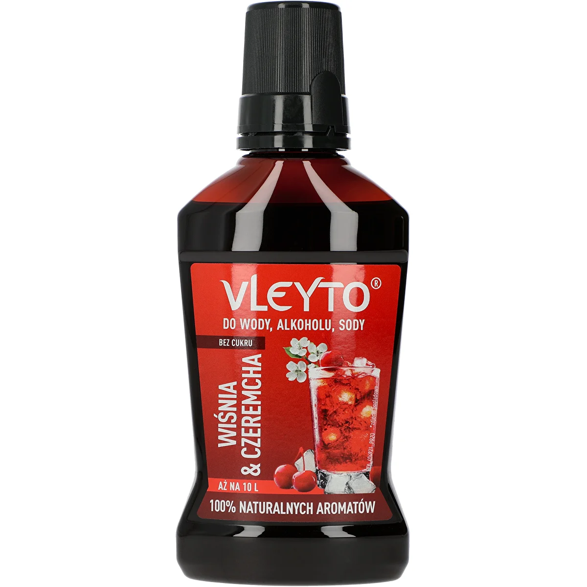 VLEYTO Čerešňa & Čremcha – chuťová esencia s prírodnými arómami, 250 ml