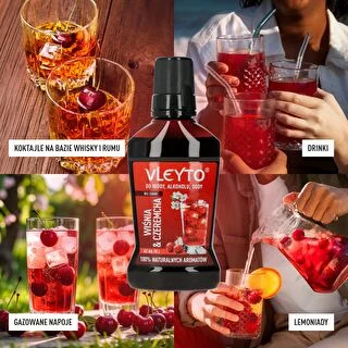 VLEYTO Čerešňa & Čremcha – chuťová esencia s prírodnými arómami, 250 ml – photo 7