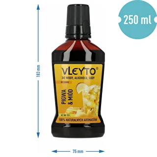 VLEYTO Dulovec & Med – chuťová esencia s prírodnými arómami, 250 ml – photo 5