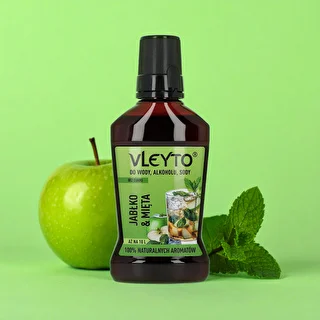 VLEYTO Mäta & Jablko – chuťová esencia s prírodnými arómami, 250 ml – photo 4