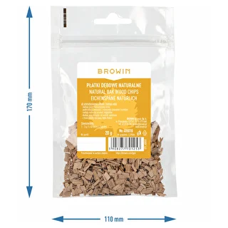 Prírodné dubové vločky (nepražené), 20g – photo 7