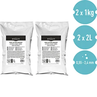 Kokosové aktívne uhlie 1 kg x 2 - súprava – photo 2