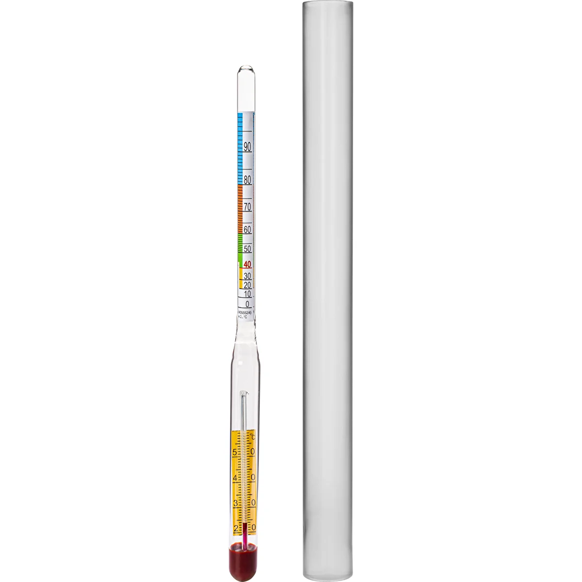 Alkoholometer s teplomerom