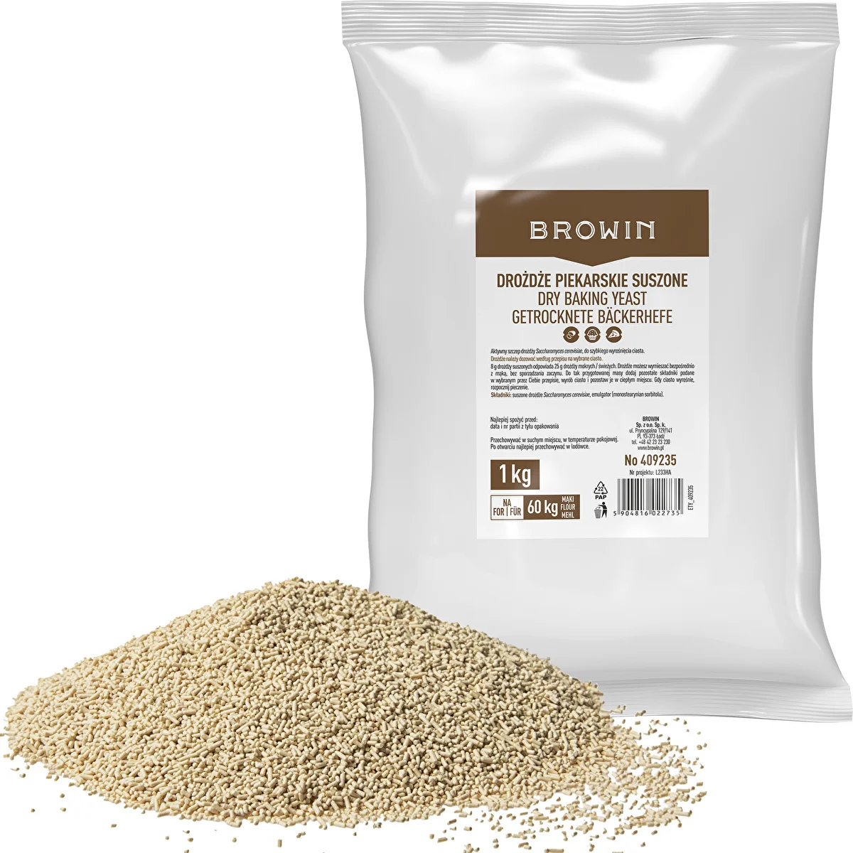 Sušené pekárske droždie, 1 kg
