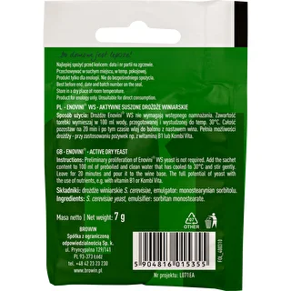 Vínne kvasinky Enovini® WS, 7 g – photo 2