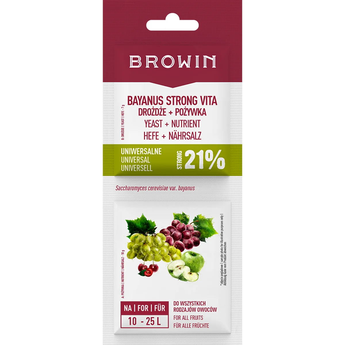 Kvasnice Bayanus + výživa - Univerzálne - 21%, 17 g