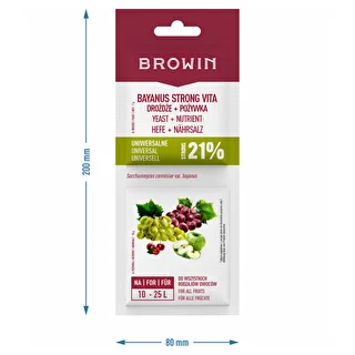Kvasnice Bayanus + výživa - Univerzálne - 21%, 17 g – photo 3