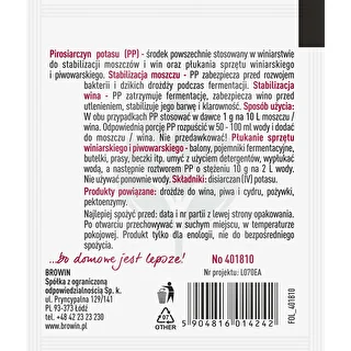 Pyrosiřičitan draselný 10 g – photo 2