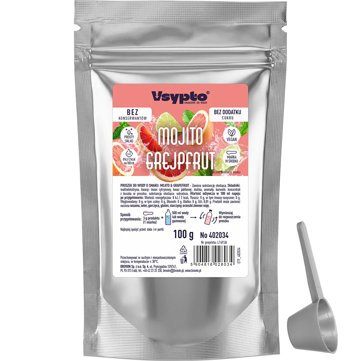 VSYPTO s príchuťou Mojito Grapefruit, 100 g