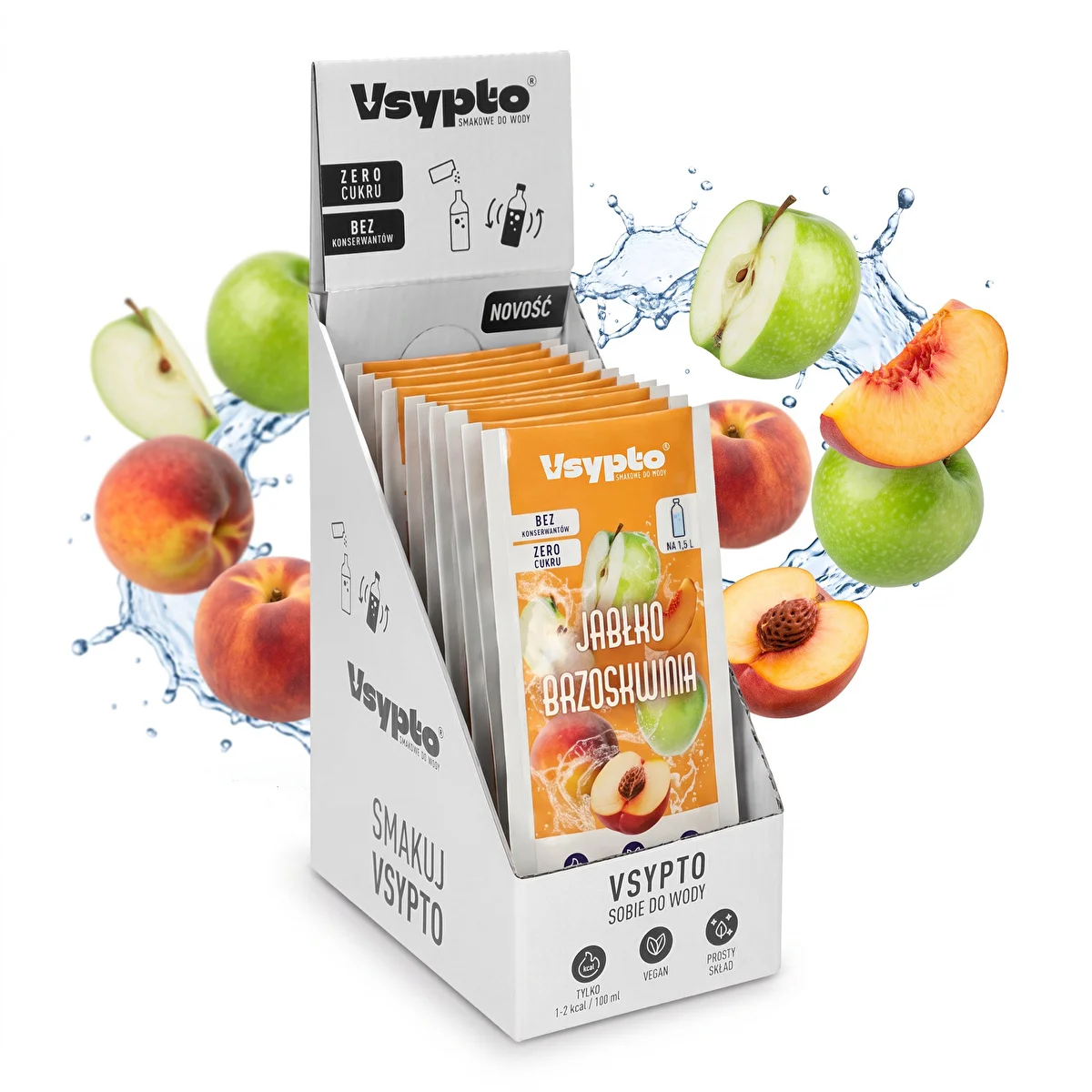 Vsypto Jablko Broskyňa - balenie 15×9 g