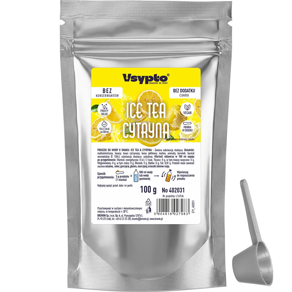 VSYPTO s príchuťou Ice Tea Citrón, 100 g