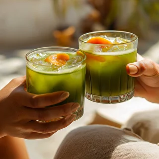 Súprava na párty - Vypito Matcha a marhuľa – photo 12