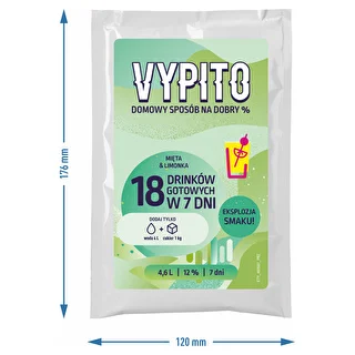 Párty sada - Vypito Mäta a limetka – photo 5