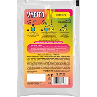 VYPITO 12 %, vrecúško na 18 drinkov – Multitropic, 126 g – photo 2
