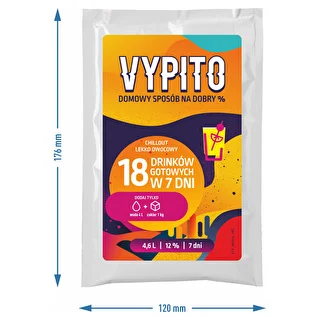 VYPITO 12%, sáčok na 18 drinkov - Chillout jemne ovocný, 126 g – photo 4