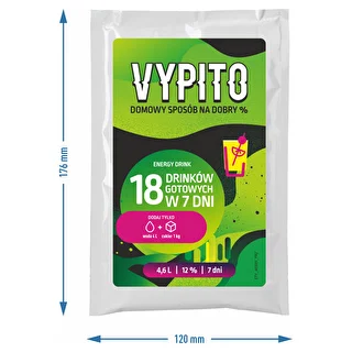 VYPITO 12%, sáčok na 18 drinkov - Energy drink, 126 g – photo 4