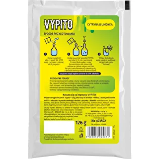 VYPITO 12%, sáčok na 18 drinkov - Citrón & limetka, 126 g – photo 2