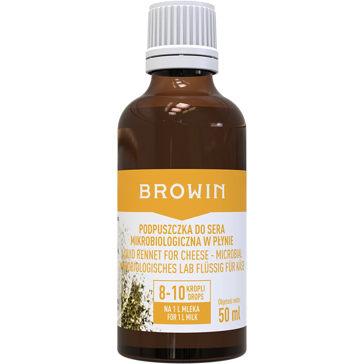 Mikrobiologické syridlo na syr v tekutine 50 ml